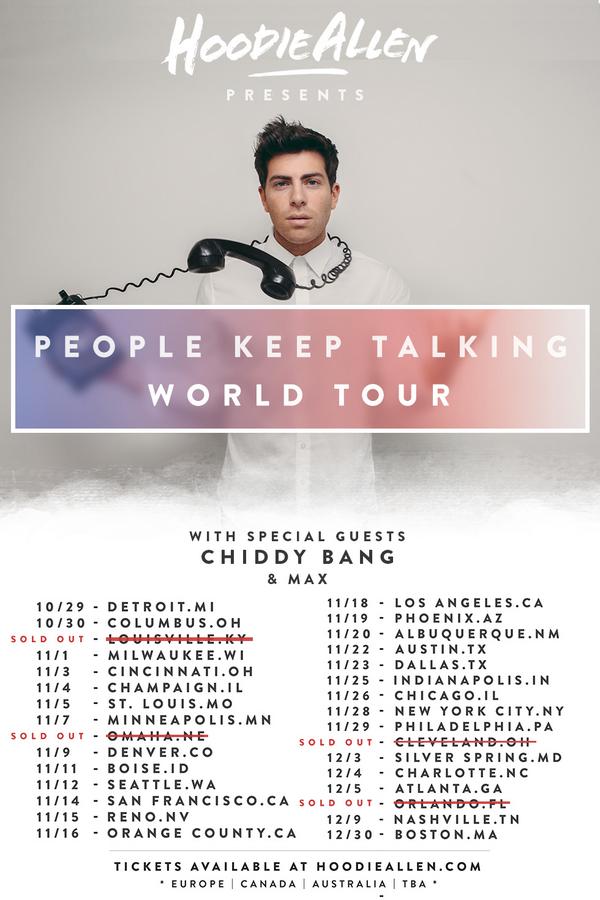 HoodieAllen's tweet photo. Tour starts in 3 days! You get your tickets yet? http://t.co/WFhhJK6tTl http://t.co/yBURgtFOKL