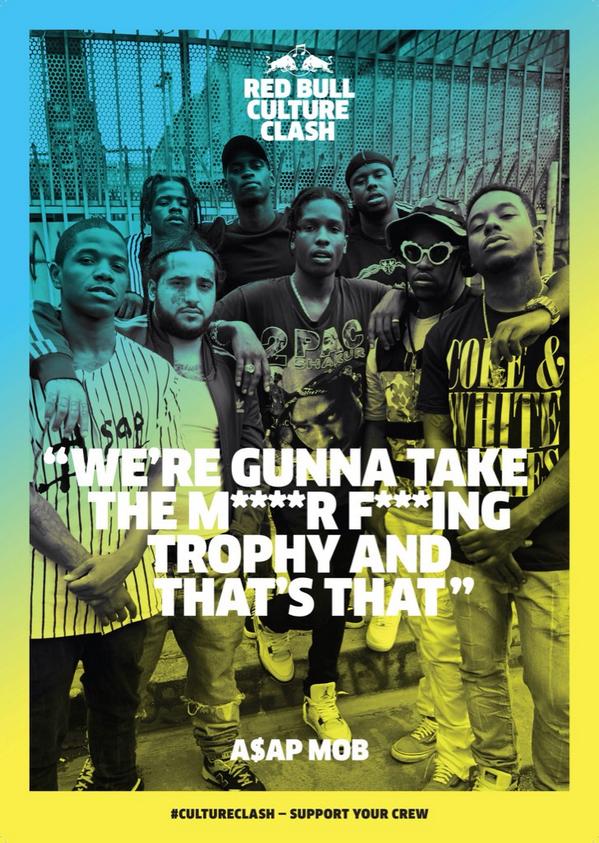 ASAPMOB's tweet photo. 😈 RT @RedBullUK: Who do you think is going to be holding the #CultureClash Trophy high on Thursday night? http://t.co/WYZJTRaWfi