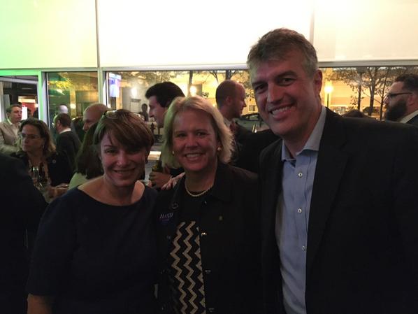 ScottBrennanIDP's tweet photo. Senator Klobuchar wowed the crowd at JJ and celebrated the Register's endorsement of Bruce Braley! #JJ2014 #IAsen http://t.co/L1tStjMuBU