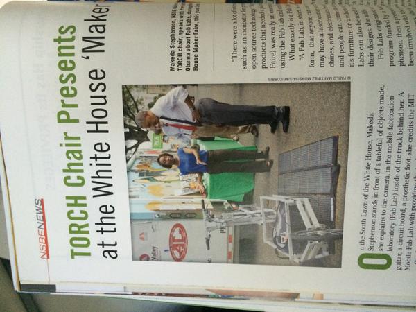 witnsbe's tweet photo. WIT NSBE member @MKQS featured in NSBE News. @NSBE National Outreach (TORCH) Chair.  @FABLabs4America @BarackObama http://t.co/5EVUINMFIs