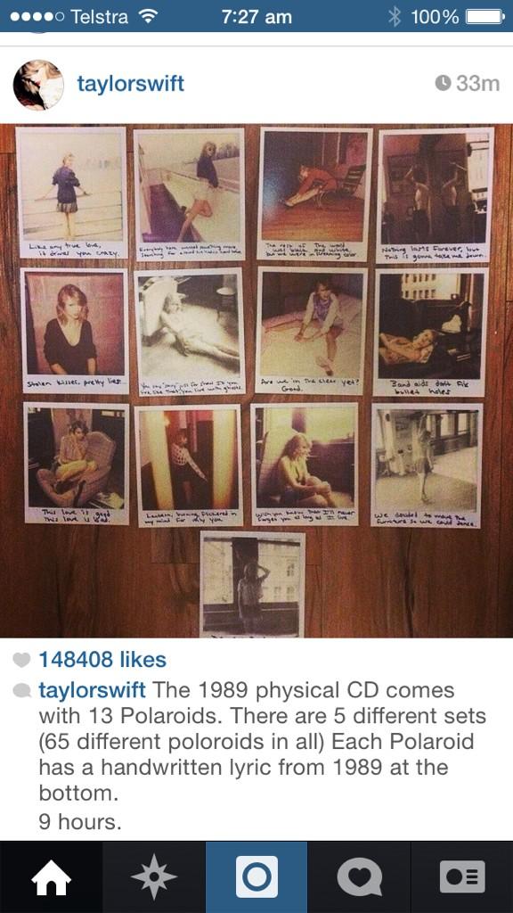 RachelL_JBaus's tweet photo. For all you #TaylorSwift fans, this is why you need to come in store and buy the album 👍 http://t.co/wvb8AIZoJk