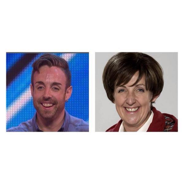 heatworld's tweet photo. Is it just us or does @THESTEVIRITCHIE look A LOT like Hayley Cropper? #XFactor #SeparatedAtBirth http://t.co/dqi4gVKo7p