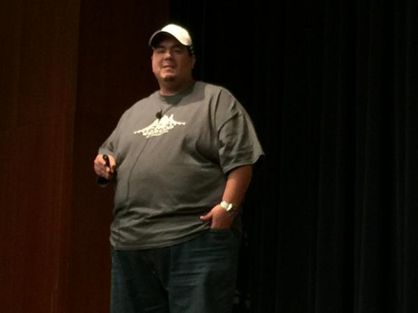dimensionmedia's tweet photo. Public speakers - WordPress related or not - should watch at least one @chrislema talk. #wcsf14 http://t.co/SOOPVYTc80