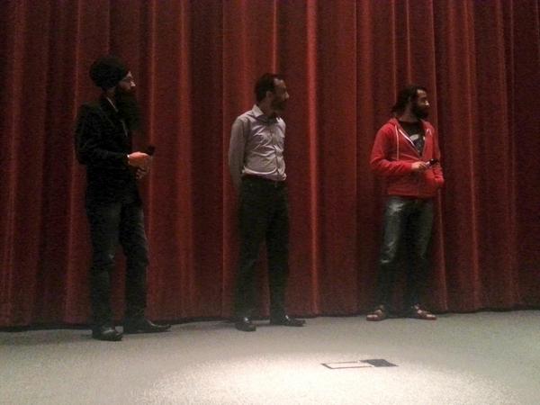SIFFToronto's tweet photo. Yaz, Simranjit, and Jot takes the stage! #Toronto #SIFFT http://t.co/xFiy8umYrc