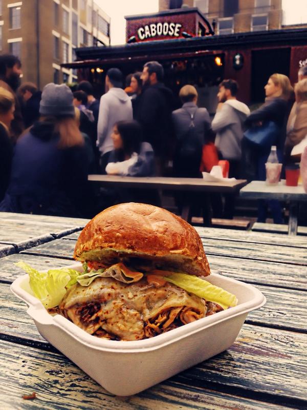 hollmedley's tweet image. Well worth the journey to @WeAreCaboose today, no7 in London on trip advisor #fatcontroller #pulledpork