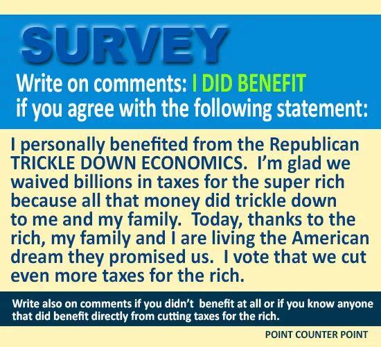 fishnow09's tweet image. Let's hear your story how trickle down helped you otherwise #voteblue