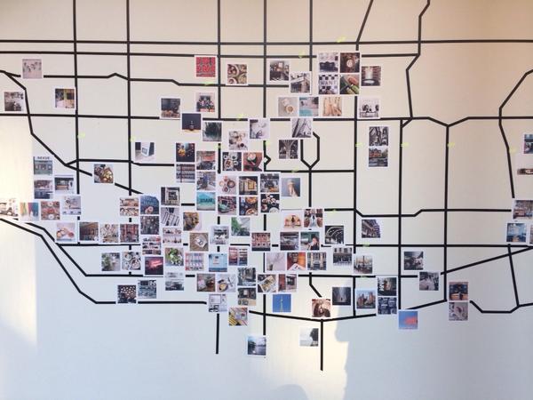 impressedapp's tweet photo. Installation in progress for 'Toronto In An Instant' event this Thursday! #instantTO #soh2014 http://t.co/p9gpPO2MYa