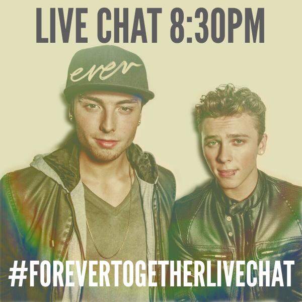Only 1 hour until our #ForeverTogether live chat!!