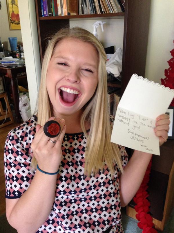 LilyBaeder's tweet photo. Yay  @madisonols of course I'll be a bridesmaid!!!!!!!! Love you!!!! So excited! http://t.co/I5vx2AYepg