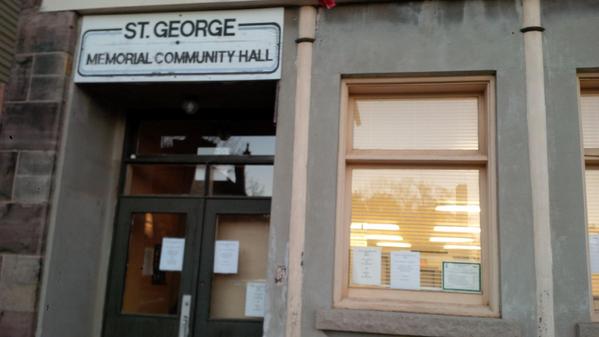 StGeorgeOnt's tweet photo. Last chance to sign the condolence book for Cpl. Cirillo at the St. George Memorial Community Hall. Open till 8pm. http://t.co/gwE3uSe6o5