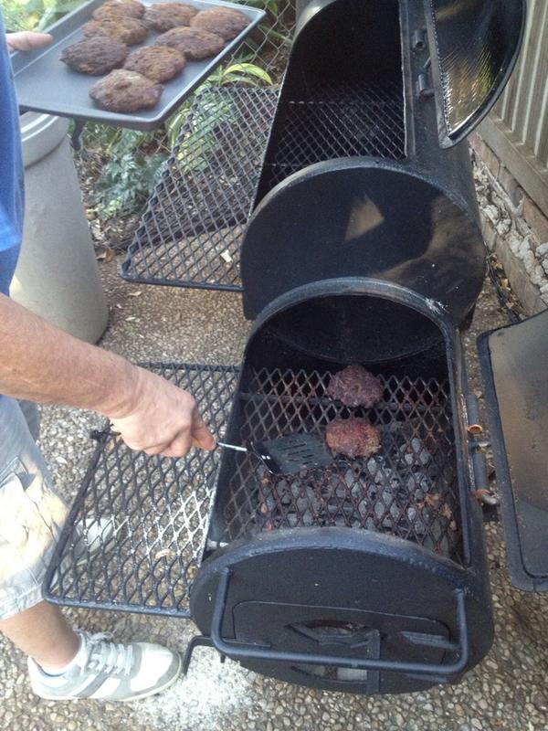 josephlayton's tweet photo. Deer burger, coming right up on this last night of "vacation" http://t.co/RanK7qAZ4u