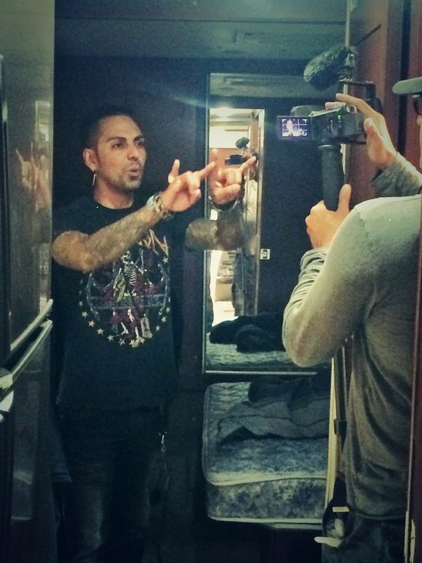 Affliction's tweet photo. Interviews on the #AfflictionTourBus with @josemangin #AfflictionMusic http://t.co/9ofVDQHKhr