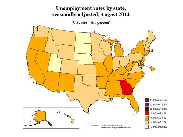 carter4governor's tweet photo. Georgia is dead last in unemployment and Gov. Deal keeps saying we're at the top. #ChangeTheDeal #gapol http://t.co/BUM4nb76TQ