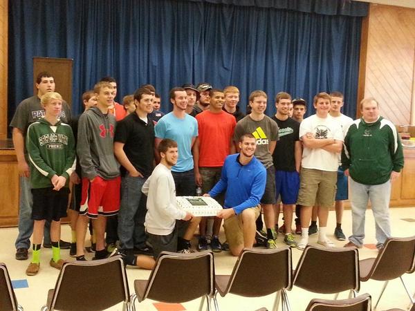 SprucePhoenix's tweet photo. The players at the pie auction. http://t.co/Hah1g2UxX4