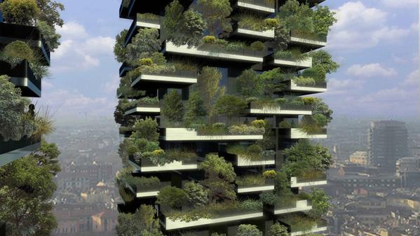 grist's tweet image. Bosco Verticale is Italian for dope urban treehouse bit.ly/1vEoMWN