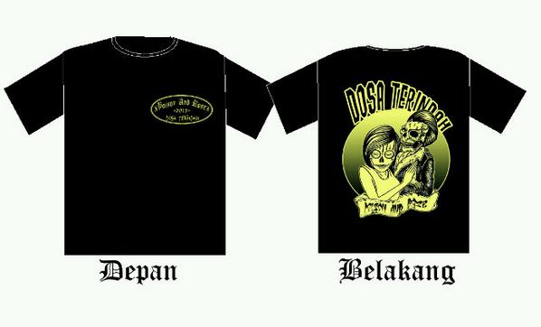 POISON_AND_ROSE's tweet photo. Kaos terbaru @POISON_AND_ROSE (dosa terindah) menemani perilisan album perdana kami , hanya 85K. Free order. #PlzRT http://t.co/tLqwE3gXR3