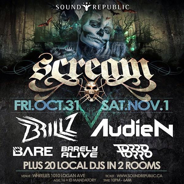 soundrepublic's tweet photo. RT to win 2 VIP weekend passes to Scream Oct 31 &amp; Nov 1 at Wheelies! Winner picked tomorrow! http://t.co/haHAVLUtvr