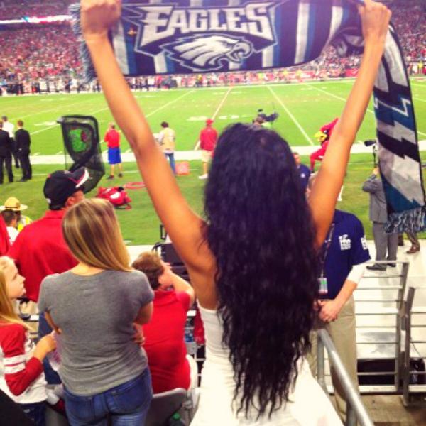 MissTaniaMehra's tweet photo. Bleeding Green till the day I die!! At the @philadelphiaeagles @arizonacardinals game in Phoenix #Eagles #Cardinals http://t.co/8zUjE0be1Q