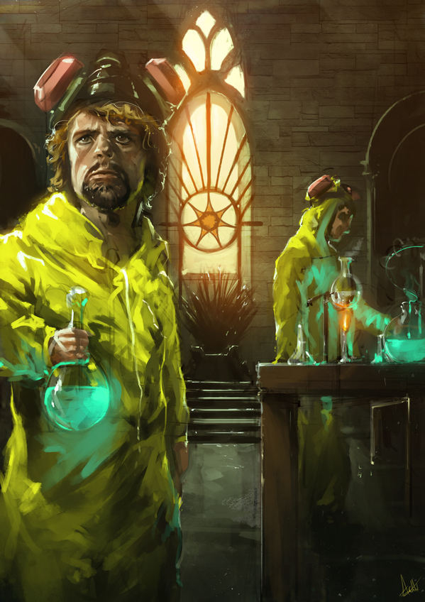 ThronesFanArt's tweet photo. Tyrion White - "Breaking Thrones" #GameOfThrones #BreakingBad http://t.co/zx1K5ll0ja