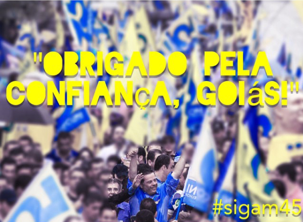 sigam45's tweet photo. Obrigado, você, governador Marconi, por trabalhar por todos nós! Goiás é Marconi pela quarta vez com muito orgulho! http://t.co/tE88r5Dbps
