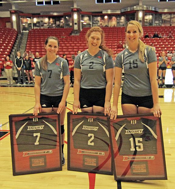 Drury Volleyball (@druryvolleyball) on Twitter photo Congrats on victories today by all three DU squads on their respective Senior Days! First, <a href="/DruryVolleyball/">Drury Volleyball</a> ... Congrats on victories today by all three DU squads on their respective Senior Days! First, <a href="/DruryVolleyball/">Drury Volleyball</a> ...