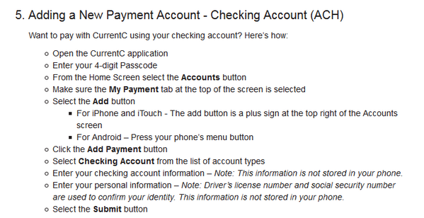 <a href="/gruber/">John Gruber</a> CurrentC asks your Driving license AND Social Security for adding a Bank Account <a href="/joshuatopolsky/">Joshua Topolsky</a> <a href="/reckless/">nilay patel</a>