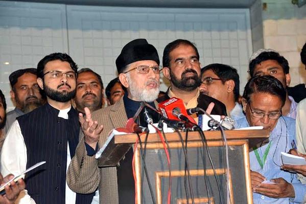 PATofficialPAK's tweet photo. I have settled in Pakistan permanently for revolution: Dr @TahirulQadri. http://t.co/7ZnkQDjUPw http://t.co/sykvvfxxBR
