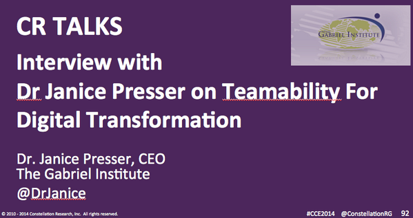 rwang0's tweet photo. Ready for your secret weapon in #digitaltransformation? #CRTalk w/ @DrJanice #futureofwork #CCE2014 http://t.co/RlZXmGbCQQ