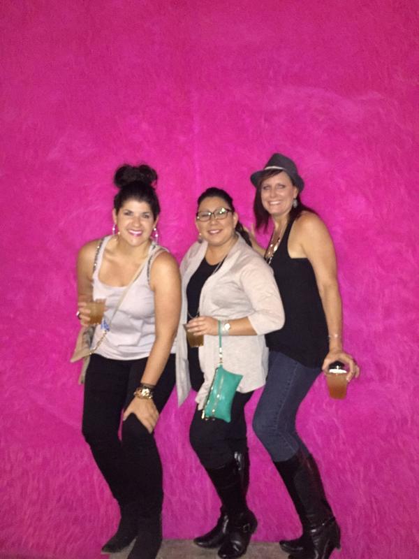 lauren_burnett's tweet photo. The #fuzzywall at the @lifeisbeautiful festival with my ladies! @roxmcdaris @Shaynelynn29 #dtlv #vegas http://t.co/iyXPlBc6lR