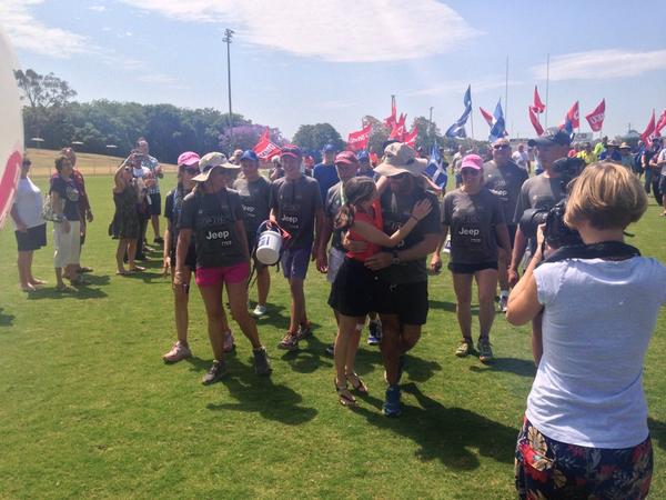 QLD_FOGS's tweet photo. RT @MichaelCoombes: Good on you Gilly. 1400km done asbestos disease awareness @taking_an_axe #7NewsQ @QLD_FOGS http://t.co/SGJkj7UThJ" #FOGS
