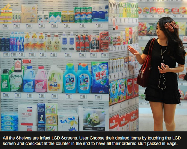 TheMindBlowing's tweet photo. World's First Virtual Shopping Store opens in Korea. http://t.co/QGcuqepbTs