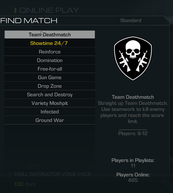 AlexIsUpdating's tweet image. There are 11 people playing TDM on PC Ghosts right now. Please @SHGames make AW's port good, this is sad. #CODPC