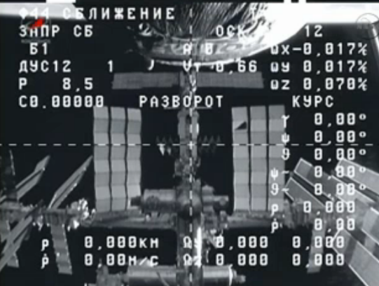 NASA's tweet photo. #ISScargo ship 56 Progress departs space station at 1:38 am ET, clearing way for a new Progress arriving Wed: http://t.co/2TZXV0cbNB