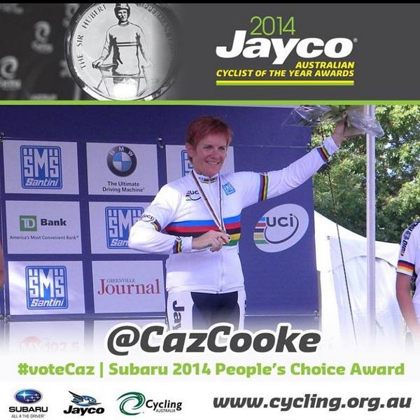 kirstybaxter79's tweet photo. Please all #votecaz aka @cazcooke @livcycling_aus #LivBeyond #legend!!! http://t.co/Ld28HVrKvM