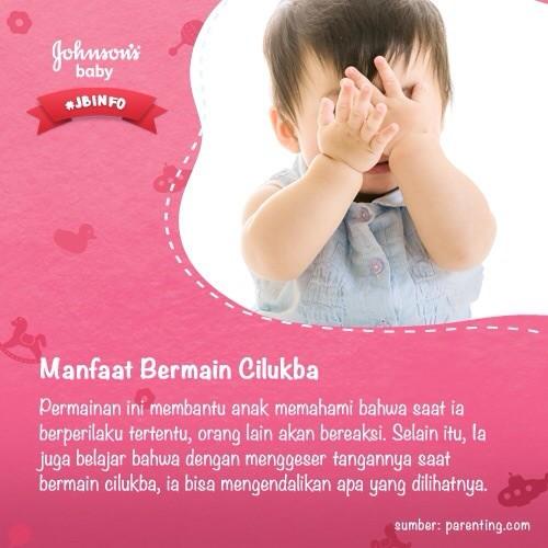 Ternyata main cilukba sama Q ada manfaat utk perkembangannya! Menarik bgt.Simak tips2 lain di bit.ly/alaJohnsonsBaby