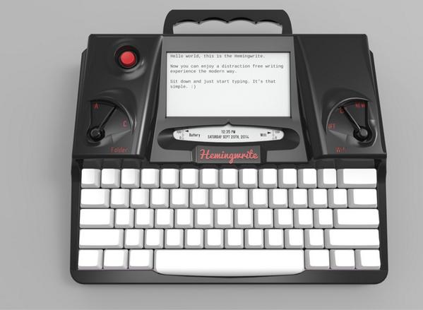 FONSECA_OFF's tweet image. #Hemingwrite: la machine à écrire version 2014 gq-mag.fr/1t8Mw35