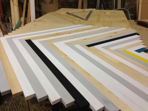 RealiseLondon's tweet photo. Sneak peek at our bespoke herringbone installation for @elam2014 academy.. #WIP #comingsoon http://t.co/DSkTWQ1jn8
