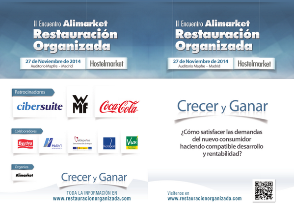 AlimarketHostel's tweet photo. Un mes para la celebración del II Encuentro Alimarket Restauración Organizada. Información en http://t.co/eaclopohen http://t.co/xFsmwtx9yv