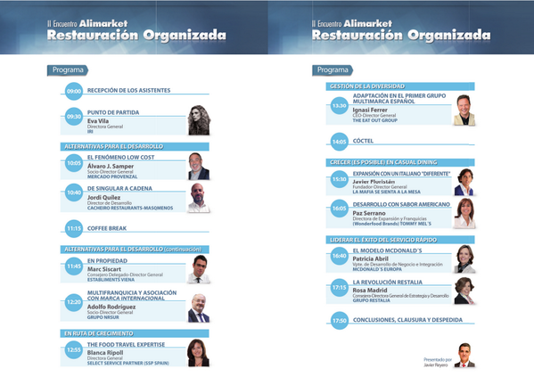 AlimarketHostel's tweet photo. Crecer y Ganar, título del II Encuentro Alimarket http://t.co/eaclopohen Gran plantel 11 ponentes. Completo programa. http://t.co/sTx0kjGpLu