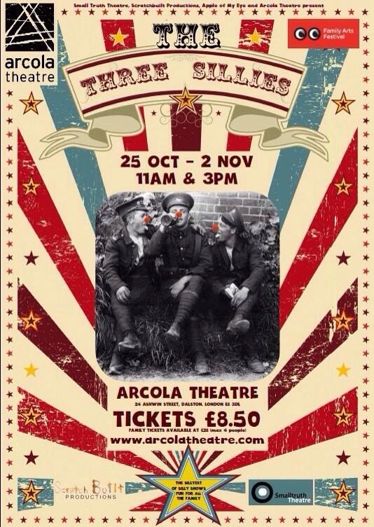 smalltruthstage's tweet photo. Great opening weekend @3sillies -  #halfterm silliness all week @arcolatheatre @FamilyArtFest http://t.co/rIL33bOuGl http://t.co/hK5mlpfA5n