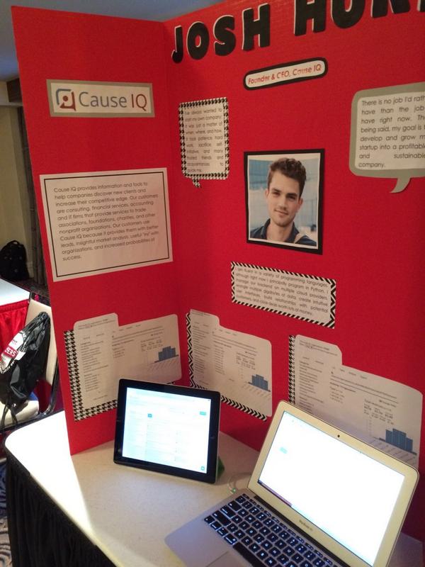 CauseIQ's tweet photo. Our founder @JoshHurd pitching Cause IQ to middle school science fair winners. Our hardest pitch yet! #brcmMASTERS http://t.co/QLxuvh2uVM