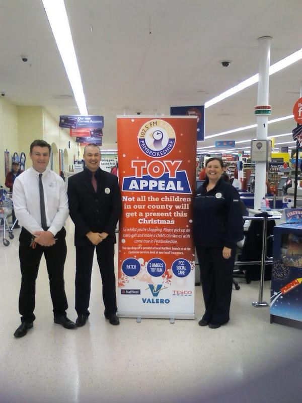 Tesco Milford Haven supporting <a href="/RadioPembs/">Radio Pembrokeshire</a>  Toy appeal with <a href="/johnsy_76/">Paul Johns</a>  <a href="/rhysdavies888/">Rhys Davies</a>