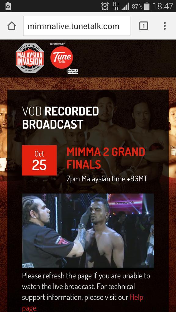 MIMMAFC's tweet photo. Watching #MIMMA2 Grand Finals on http://t.co/9anIoE0u2r. What an epic night! http://t.co/bjhA0TB4wU