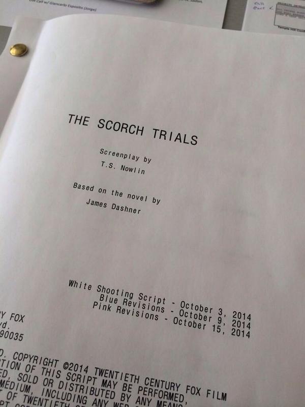mazerunnerny's tweet photo. The #ScorchTrials Movie starts shooting today and will end in late January! http://t.co/XopJAiitqD