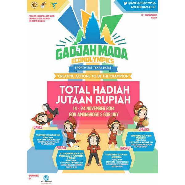 GMEconolympics's tweet photo. @diamond_cheers Lomba Modern Dance &amp; Cheerleading GME FEB UGM (22-23 Nov'14) di Gor UNY. CP: 082134536176. Join us! http://t.co/THXj0Sqnkq