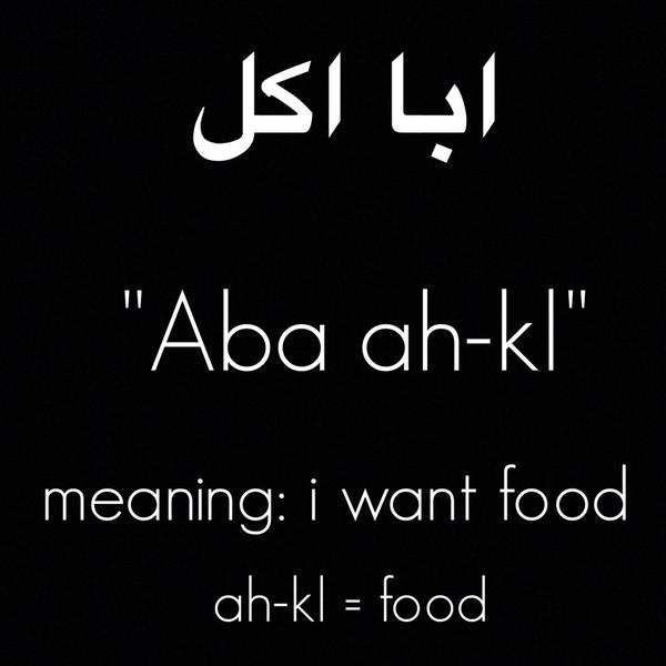 SpeakEmirati's tweet photo. This phrase includes yesterday's word, you could use this phrase to say I want food or I want to eat #speakemirati http://t.co/bshWsDLdzr