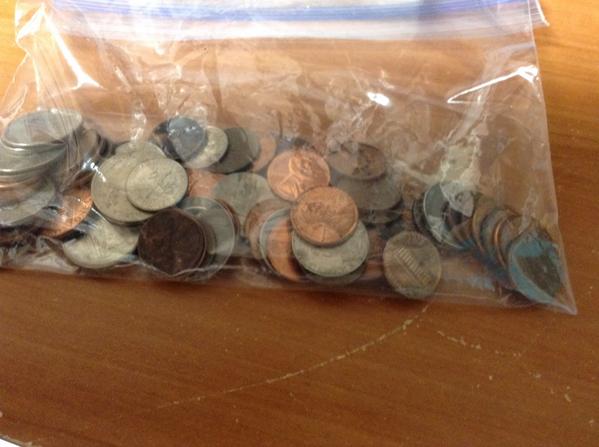 SocialWorkerKTM's tweet photo. Trick or Treat for UNICEF! A 5th grader brought in a bag of money labeled "money bag for kids in need" today! #ktm100 http://t.co/354uNlktF0