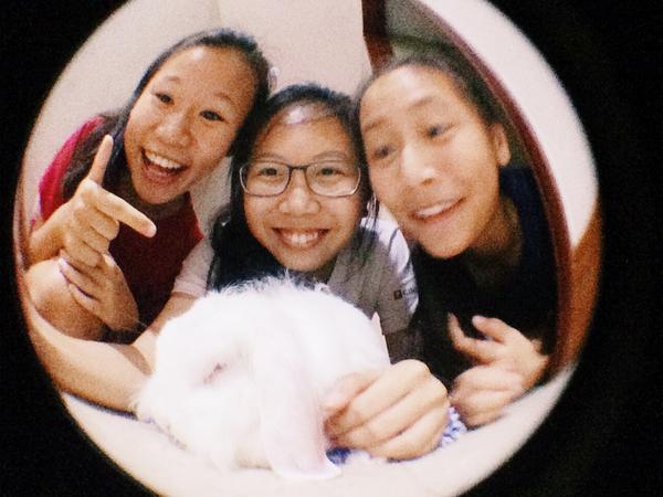 silliestsally's tweet photo. I think Precious hates us but that's ok!!! @rachel_angg @oneandonlyjia and Lou-yang http://t.co/AniCt6Tpzh