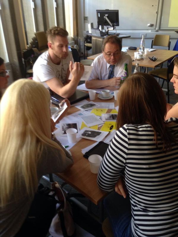 RWBAHolocaust's tweet photo. #TonyCole explores pictograms, sources, &amp; creative use of technology. Great engagement! @ioe_holocaust #BeaconSchool http://t.co/iK4CkEw6FL