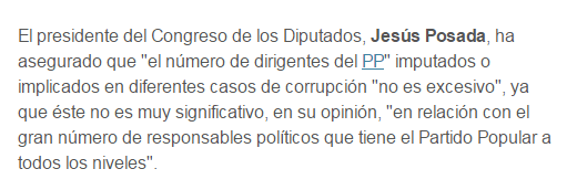 Javiviz's tweet photo. Posada es el puto amo. Dice que 50 detenidos de golpe  no son muchos para un partido como el PP. http://t.co/L4rSgVYzSU